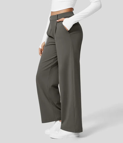 Clara Flex™ - Pleated Stretch Fabric Pants