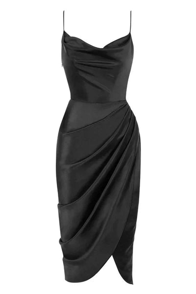 ALESSIA™ | Silk Maxi Dress With Corset