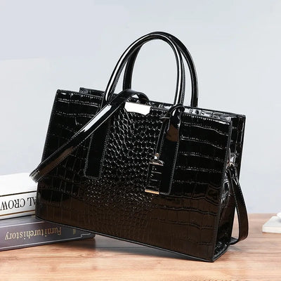 Fiorenza™ | Luxury Crocodile Pattern Tote Bag