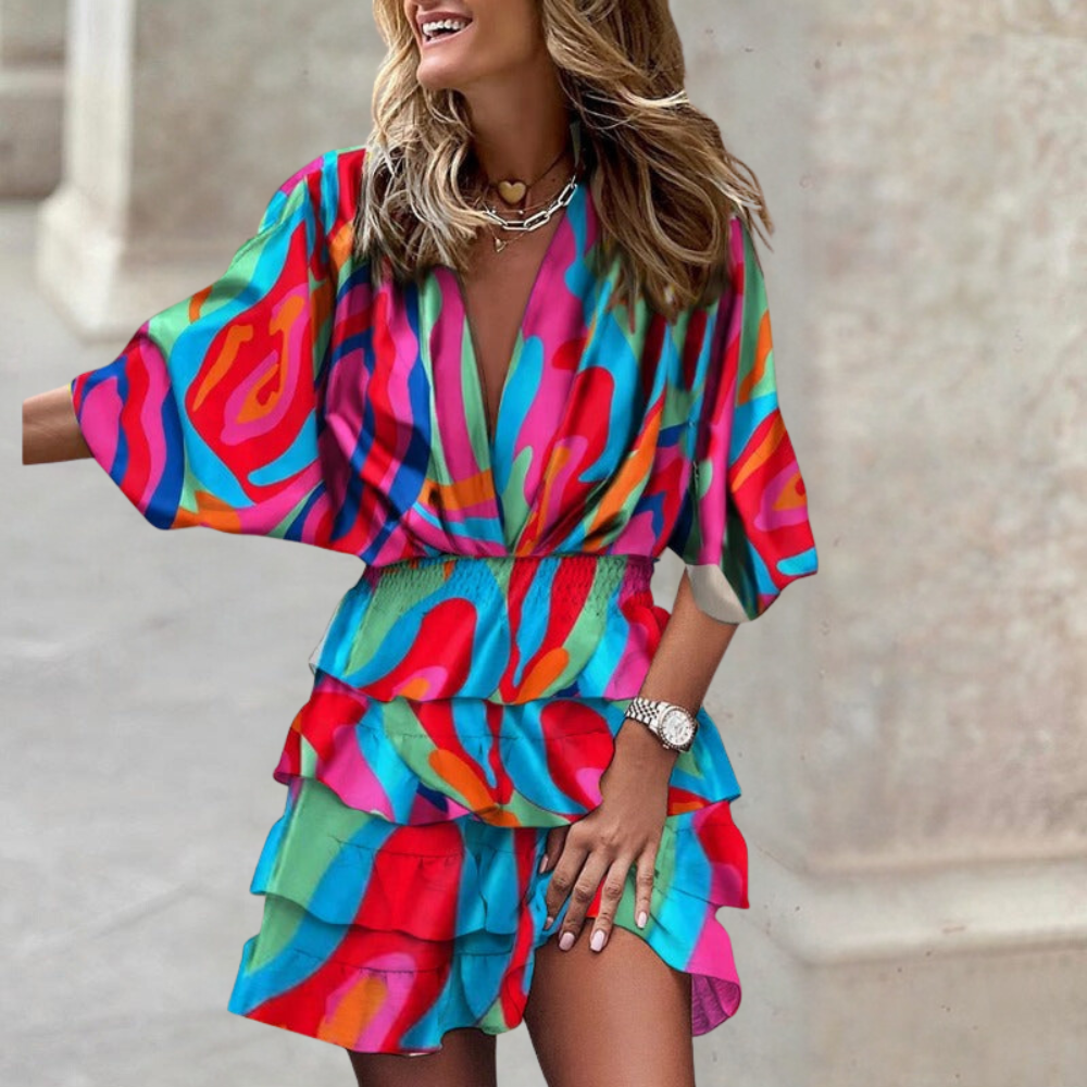 KRISSA - COLOURFUL DRESS