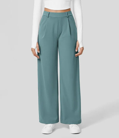 Clara Flex™ - Pleated Stretch Fabric Pants