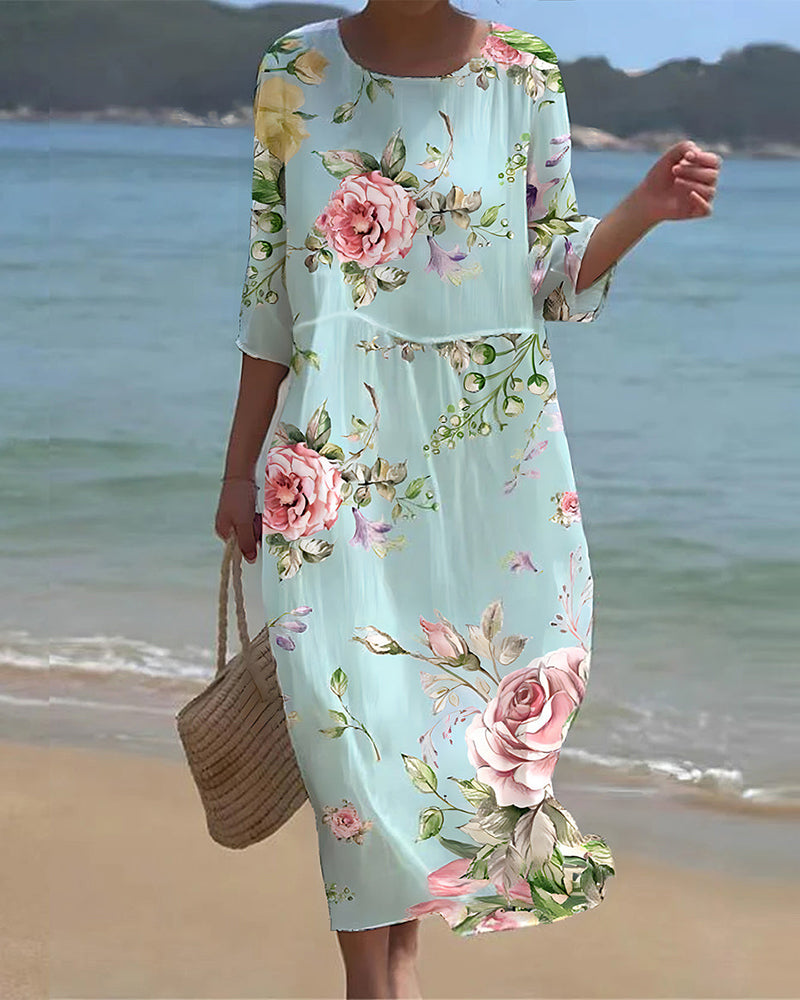 MIRANDA | CHIC FLORAL ELEGANCE DRESS