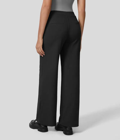 Clara Flex™ - Pleated Stretch Fabric Pants