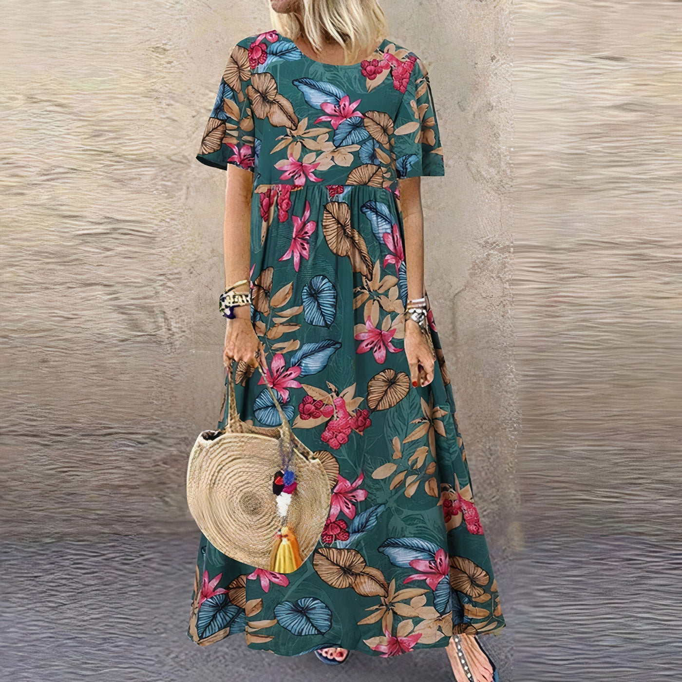 Celia | Radiant Floral Maxi Dress