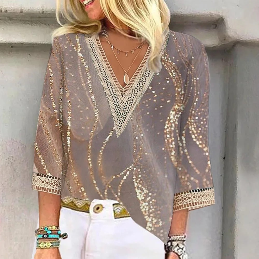 ELOISE | V-Neck Summer Blouse