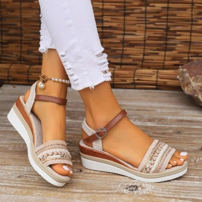 CELESTE | LUXURY FLAT PLATFORM SANDALS