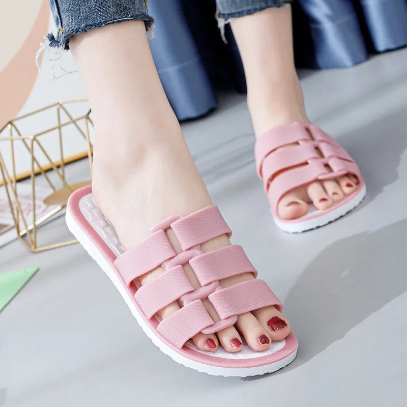 Women's Buckle Strap Beach Slippers