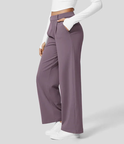 Clara Flex™ - Pleated Stretch Fabric Pants