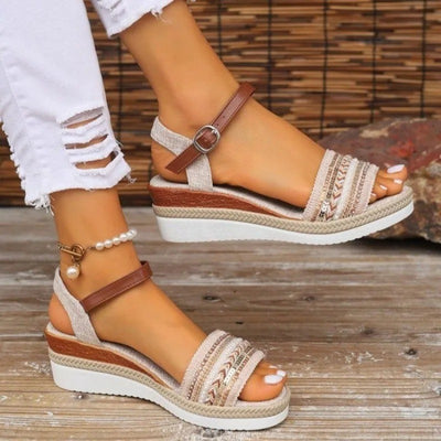 CELESTE | LUXURY FLAT PLATFORM SANDALS