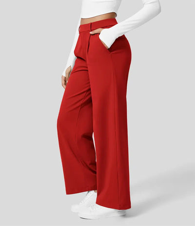 Clara Flex™ - Pleated Stretch Fabric Pants