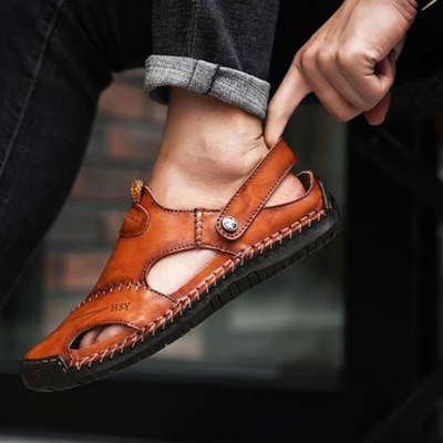 DAWSON | ORTHOPEDIC BREATHABLE MEN'S LEATHER SANDALS