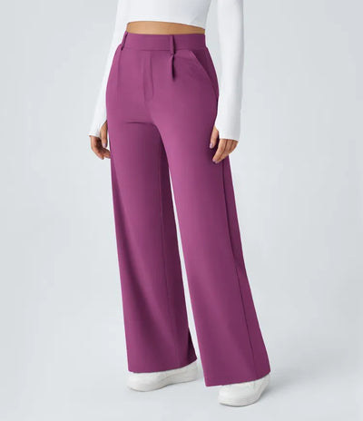 Clara Flex™ - Pleated Stretch Fabric Pants