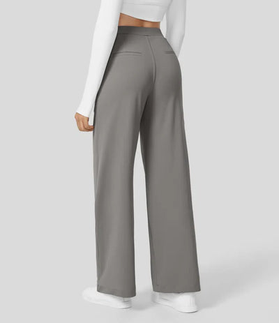 Clara Flex™ - Pleated Stretch Fabric Pants