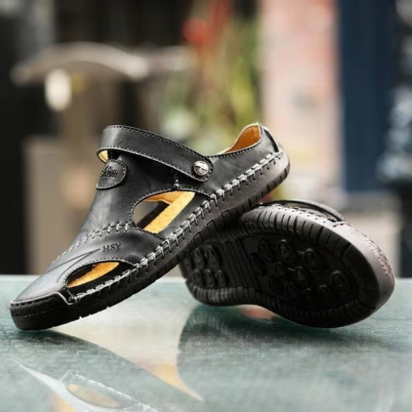 DAWSON | ORTHOPEDIC BREATHABLE MEN'S LEATHER SANDALS