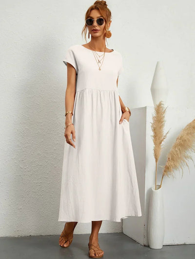 MIRA | SOFT COTTON POCKET DRESS