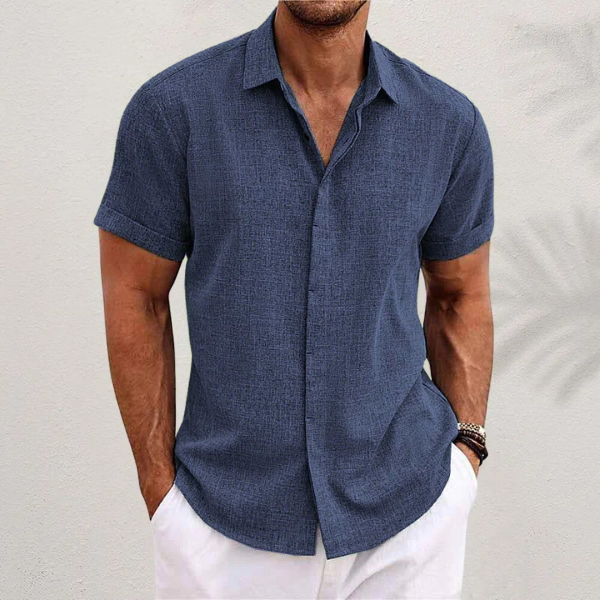 Giancarlo™ | Linen Short-Sleeved Shirt