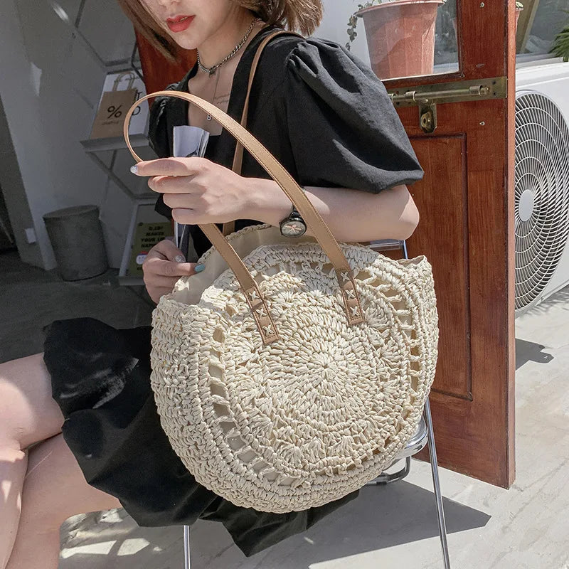 CORA - HANDMADE MULTIFUNCTIONAL STRAW HANDBAG