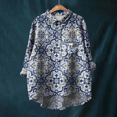 Althea | Elegant Floral Women's Shirt