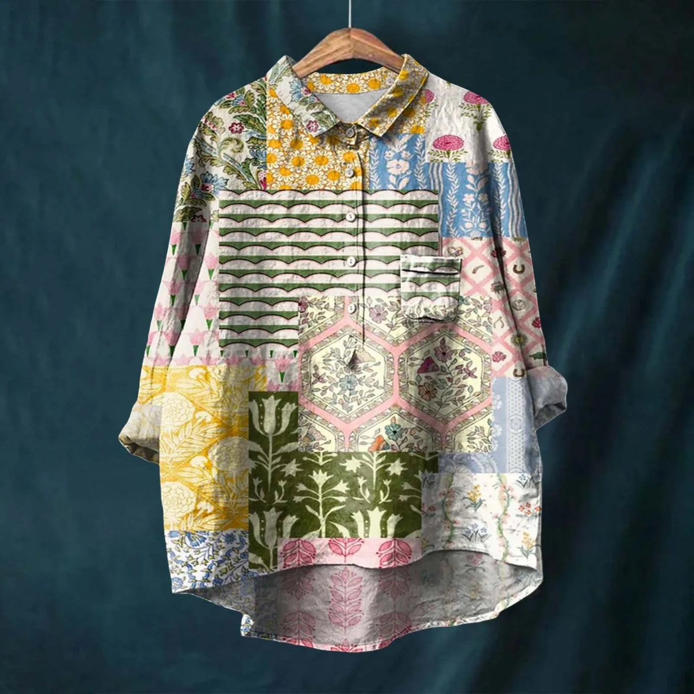 Althea | Elegant Floral Women's Shirt