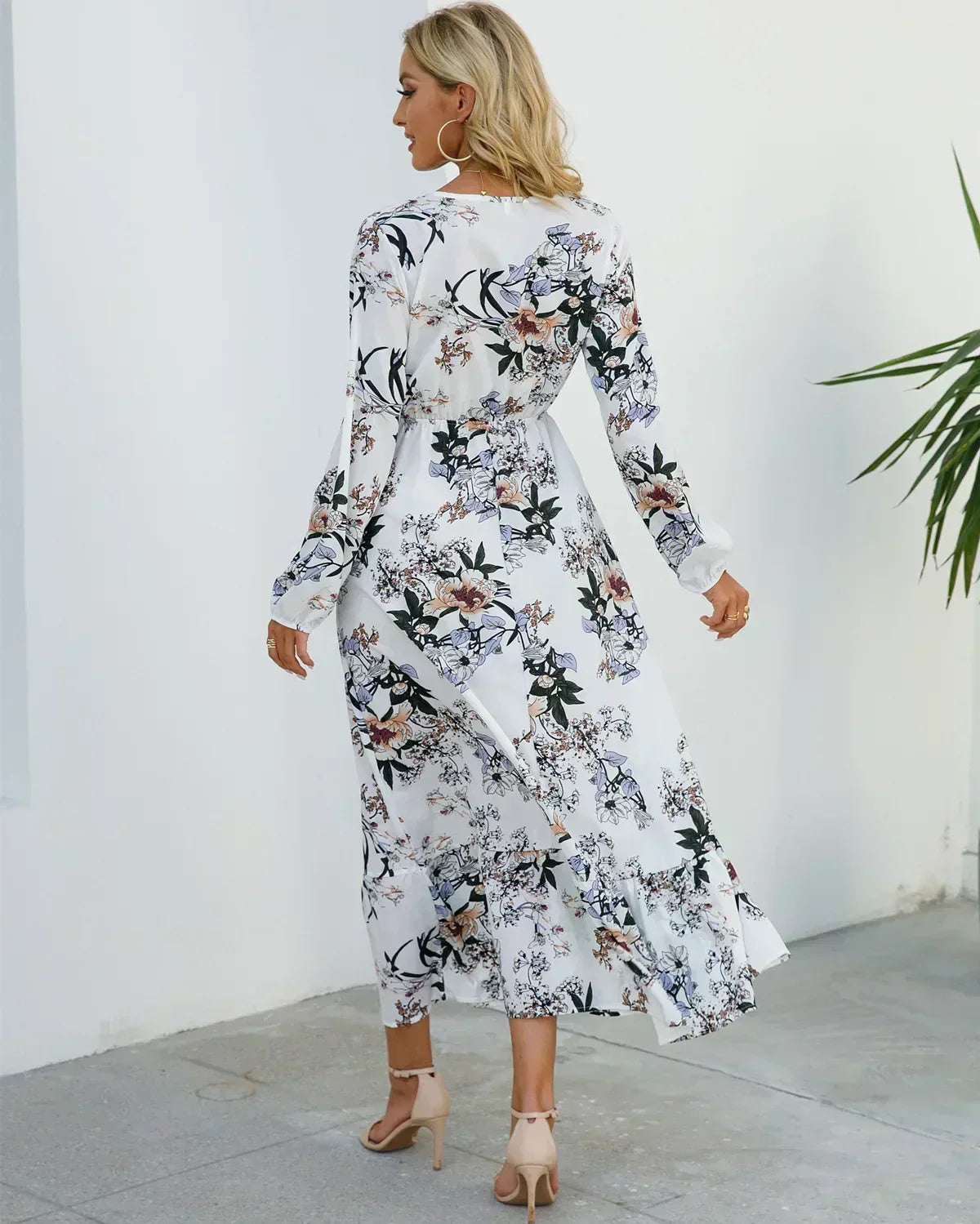 FREYA | BLOSSOM LONG SLEEVE MAXI DRESS