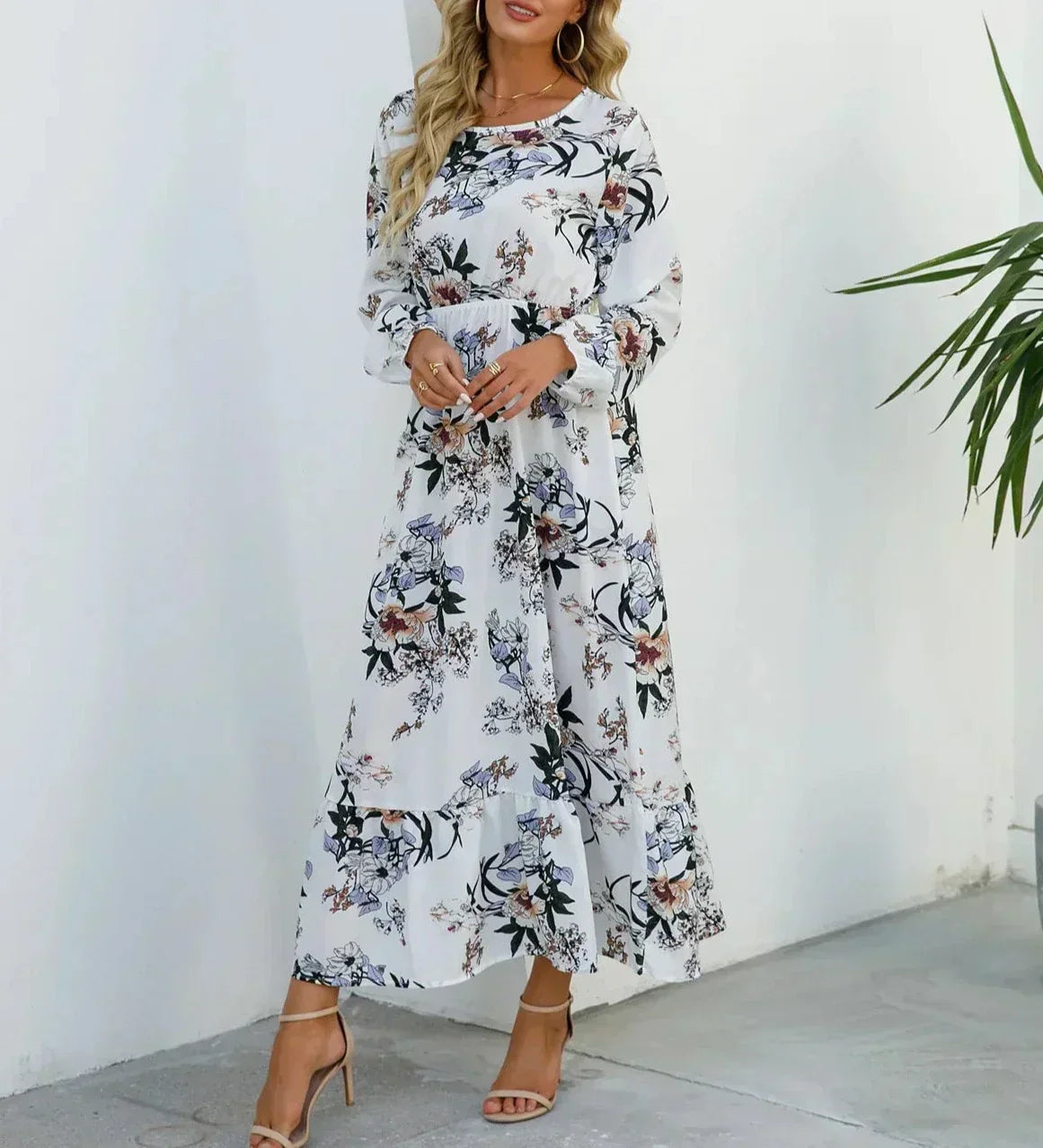 FREYA | BLOSSOM LONG SLEEVE MAXI DRESS