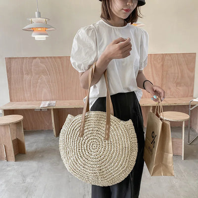 CORA - HANDMADE MULTIFUNCTIONAL STRAW HANDBAG