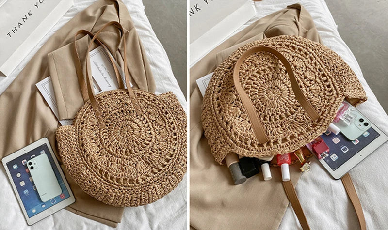 CORA - HANDMADE MULTIFUNCTIONAL STRAW HANDBAG