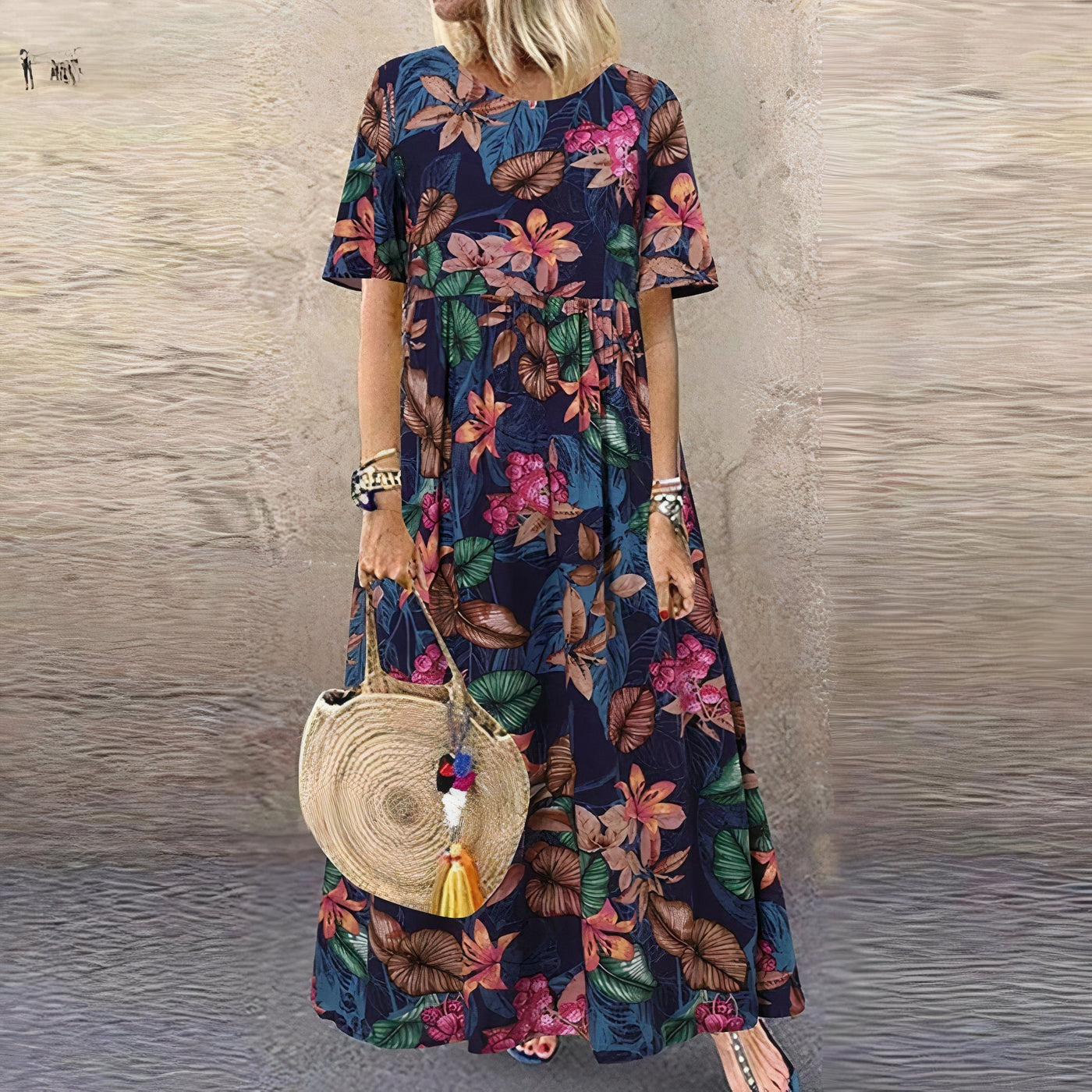 Celia | Radiant Floral Maxi Dress