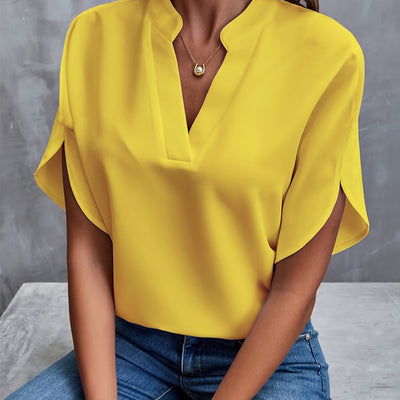 ELORA | RELAXED V-NECK BLOUSE