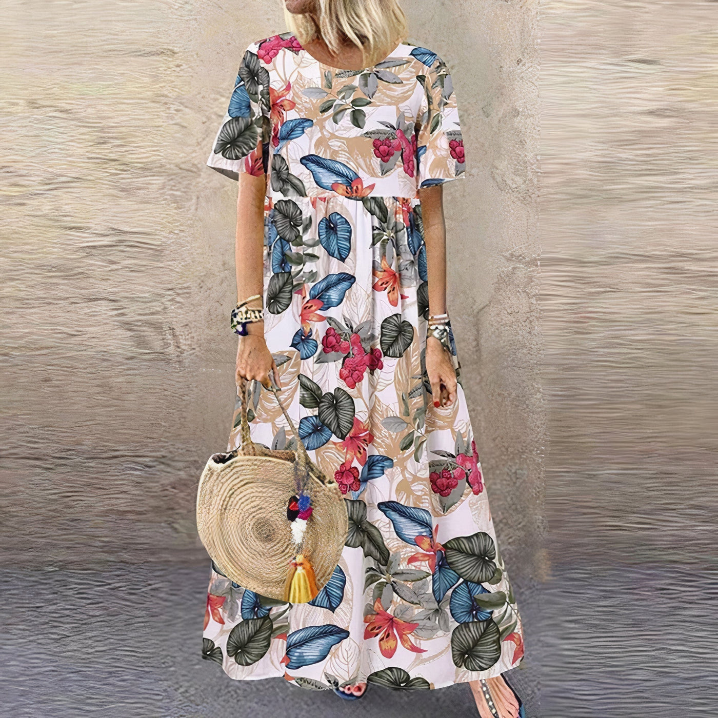 Celia | Radiant Floral Maxi Dress