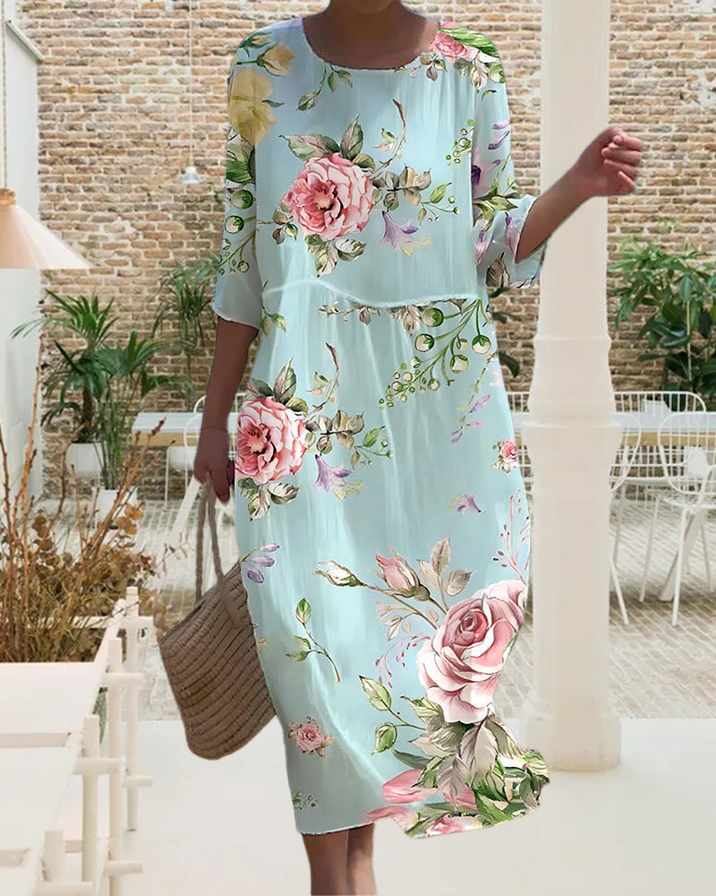 MIRANDA | CHIC FLORAL ELEGANCE DRESS