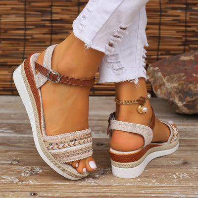 CELESTE | LUXURY FLAT PLATFORM SANDALS