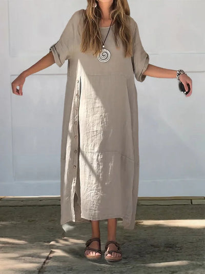 VERITY | CLASSIC LINEN DRESS