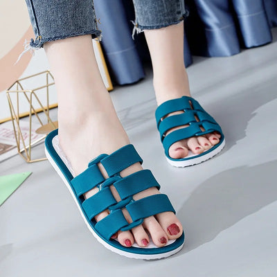 Women's Buckle Strap Beach Slippers