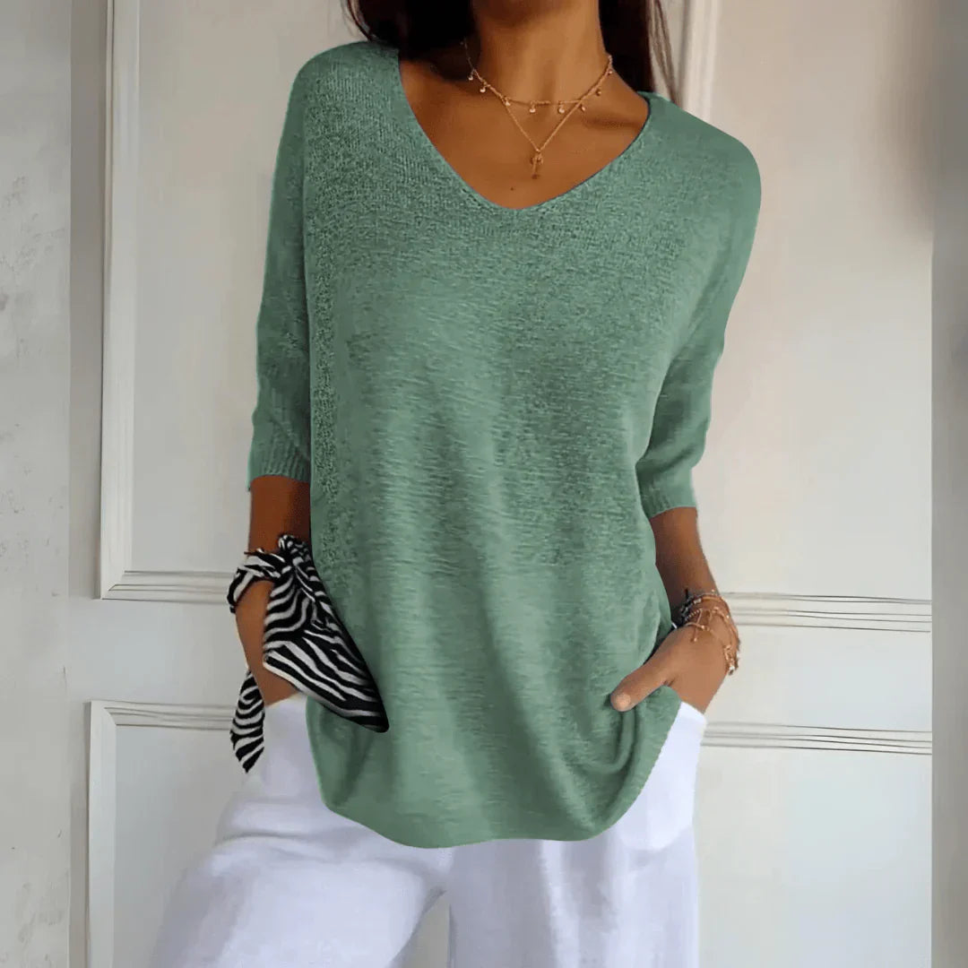 FELICITY - SOPHISTICATED KNIT SHIRT