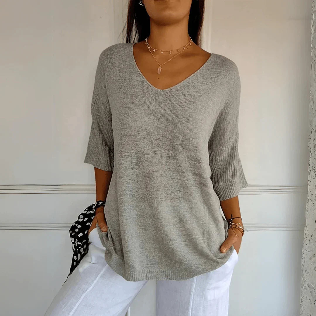 FELICITY - SOPHISTICATED KNIT SHIRT